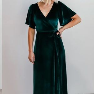 BALTIC BORN EMERALD GREEN WRAP DRESS (NWT)